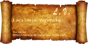 Laczlavik Veronika névjegykártya